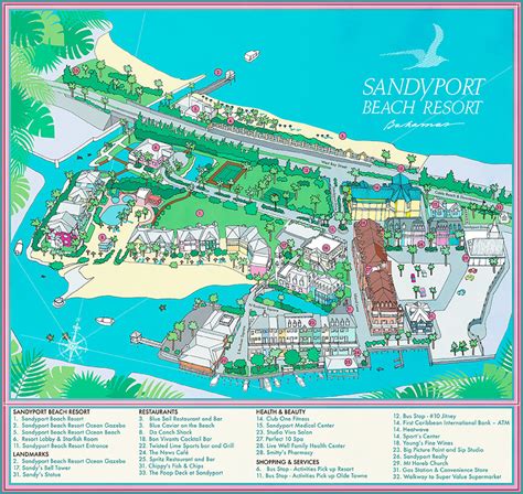 sandyport beach|sandyport beach resort map.